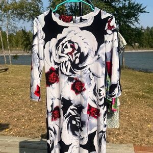 NWT - Rose Print Dress - Allen B. Schwartz - Size M